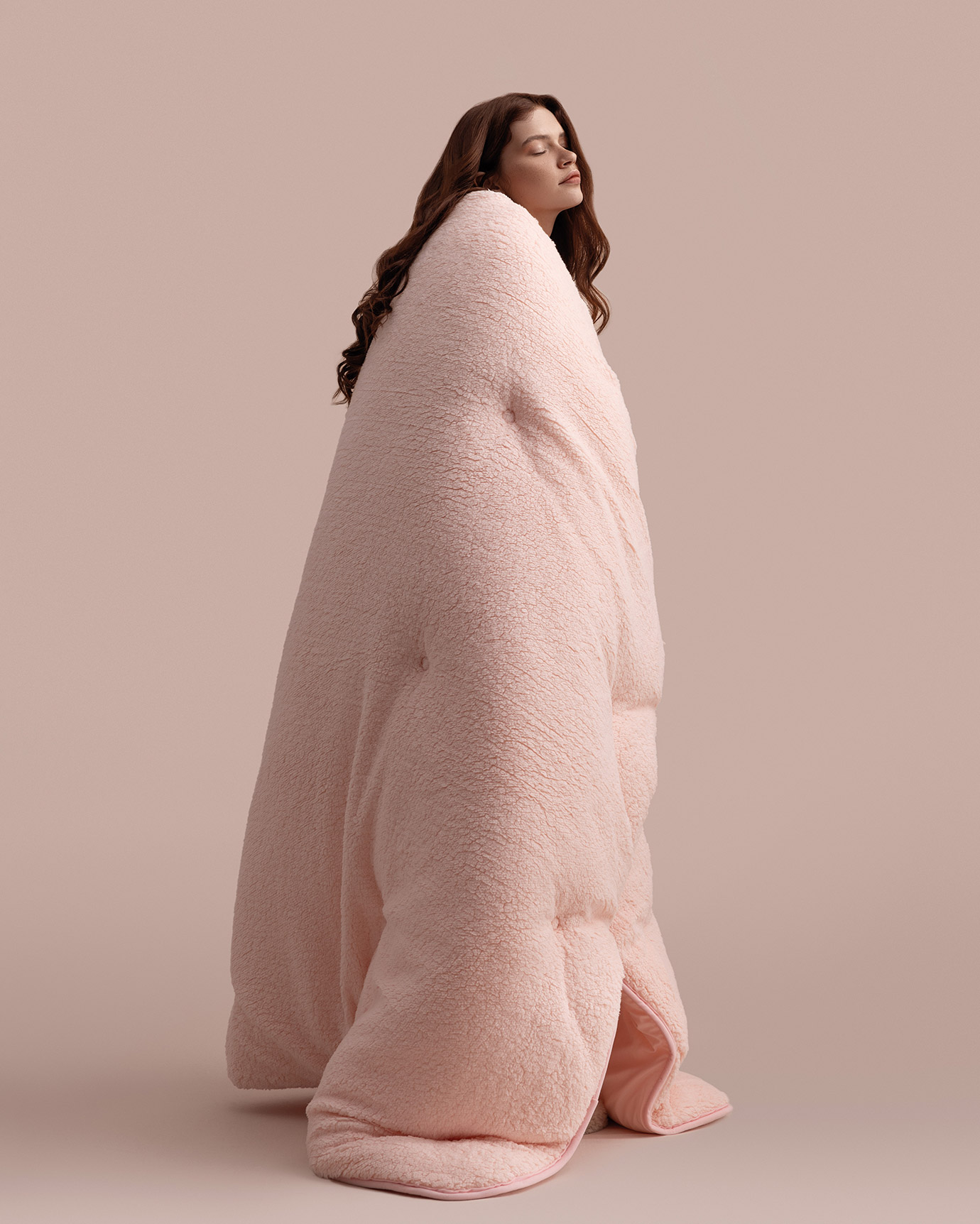 Розовое одеяло