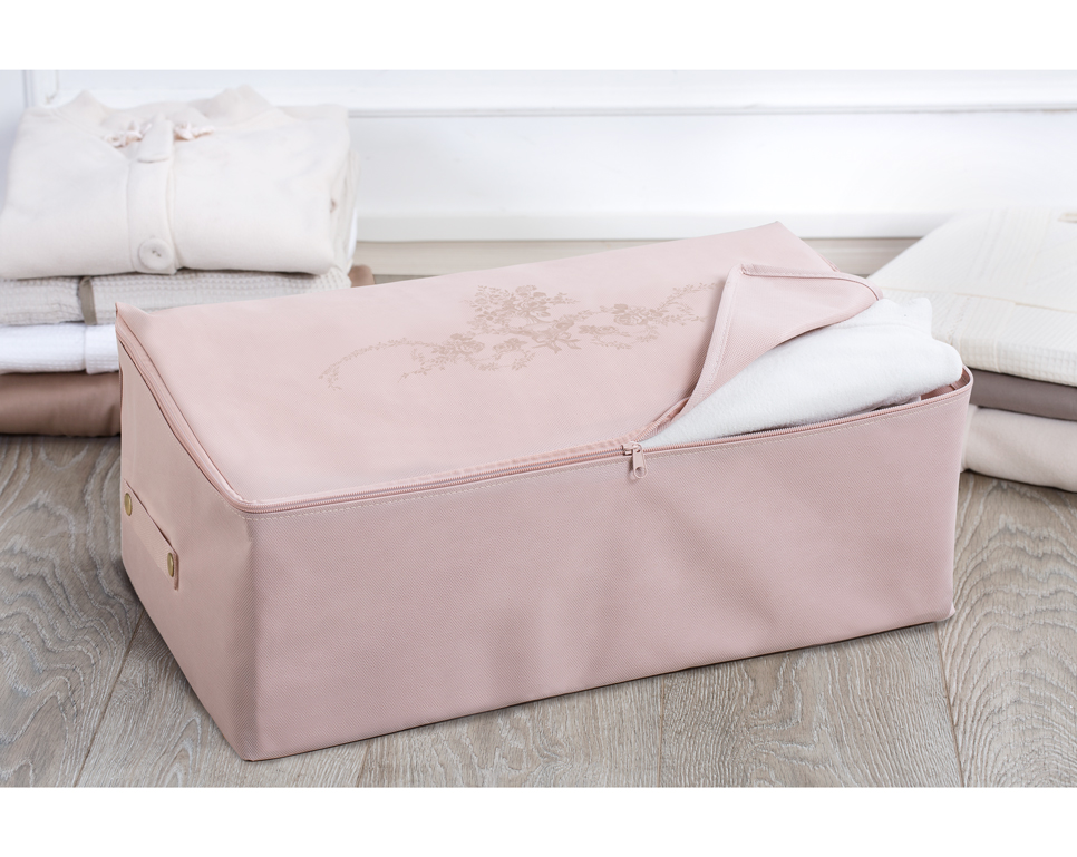 Сумка для хранения Flower 52x28x21 см. - пудровая