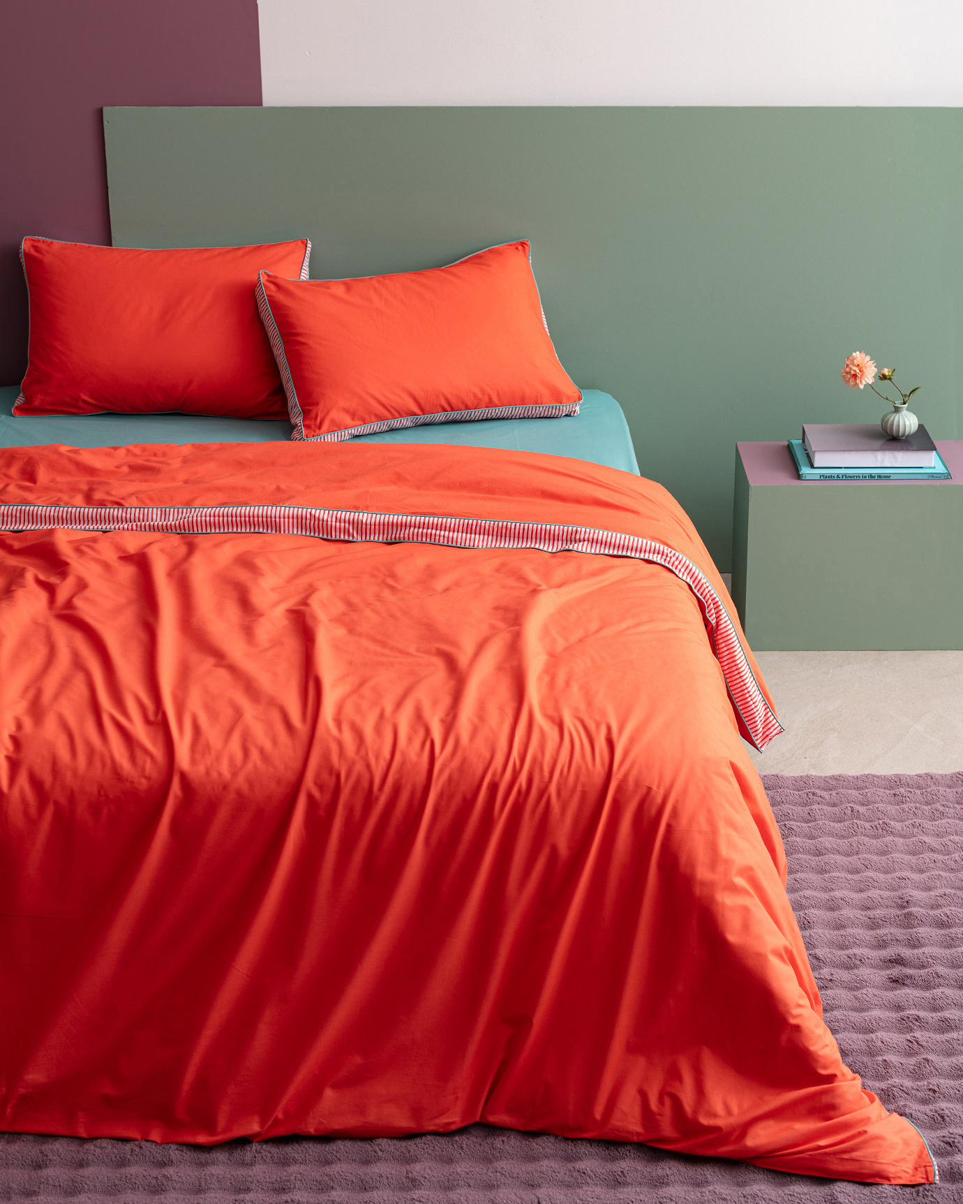 Оранжевое постельное белье