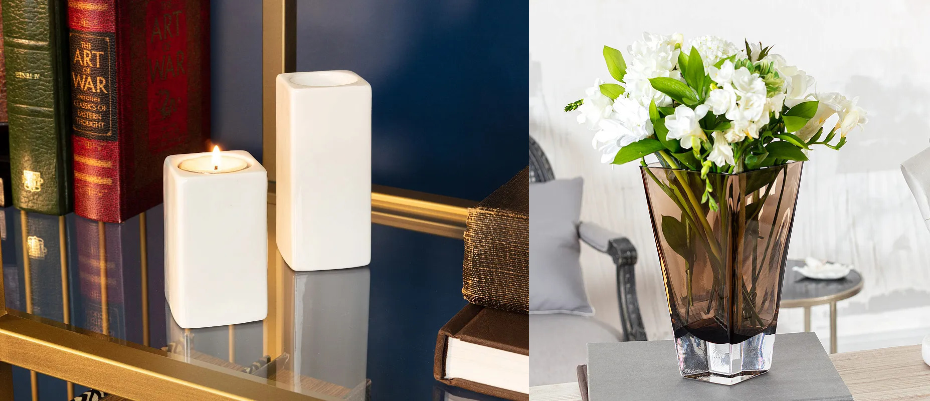 Вазы и свечи