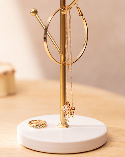 Вешалка для украшений Mukha 18x10x35 см. - золотистая