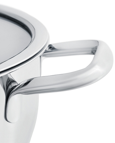 Кастрюля с крышкой Nova 3,4 л - серебристая