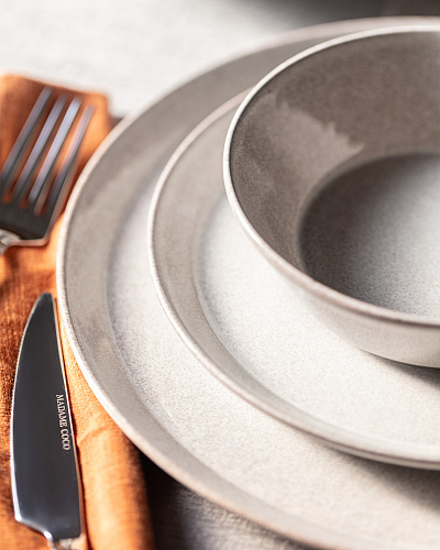 Столовый сервиз Bondy из 24 шт. - светло-серый