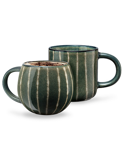 Набор кружек Bel Mais 2 шт - зеленый. 475мл