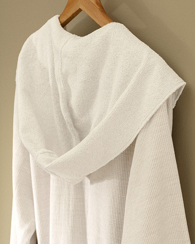 Халат унисекс с капюшоном Rayana и ремешком L-XL, хлопок