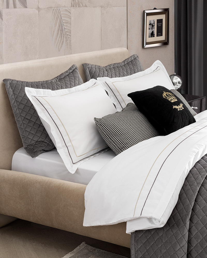 Подарочный комплект постельного белья двуспальный двуспальный Belfort Royal с покрывалом, 3 подушками и с одеялом 260x280 см