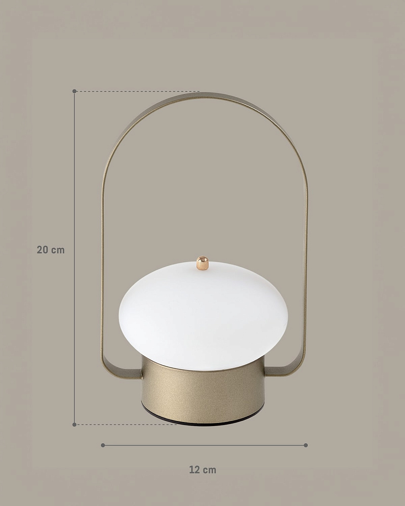 Светильник Gaia 12x12x20 см. - золотистый