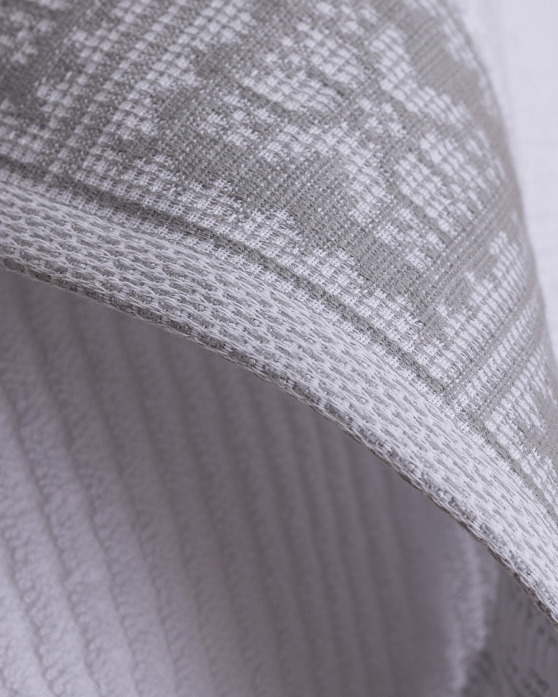 Полотенце для лица Zeste 50x70 см. - белое / серое