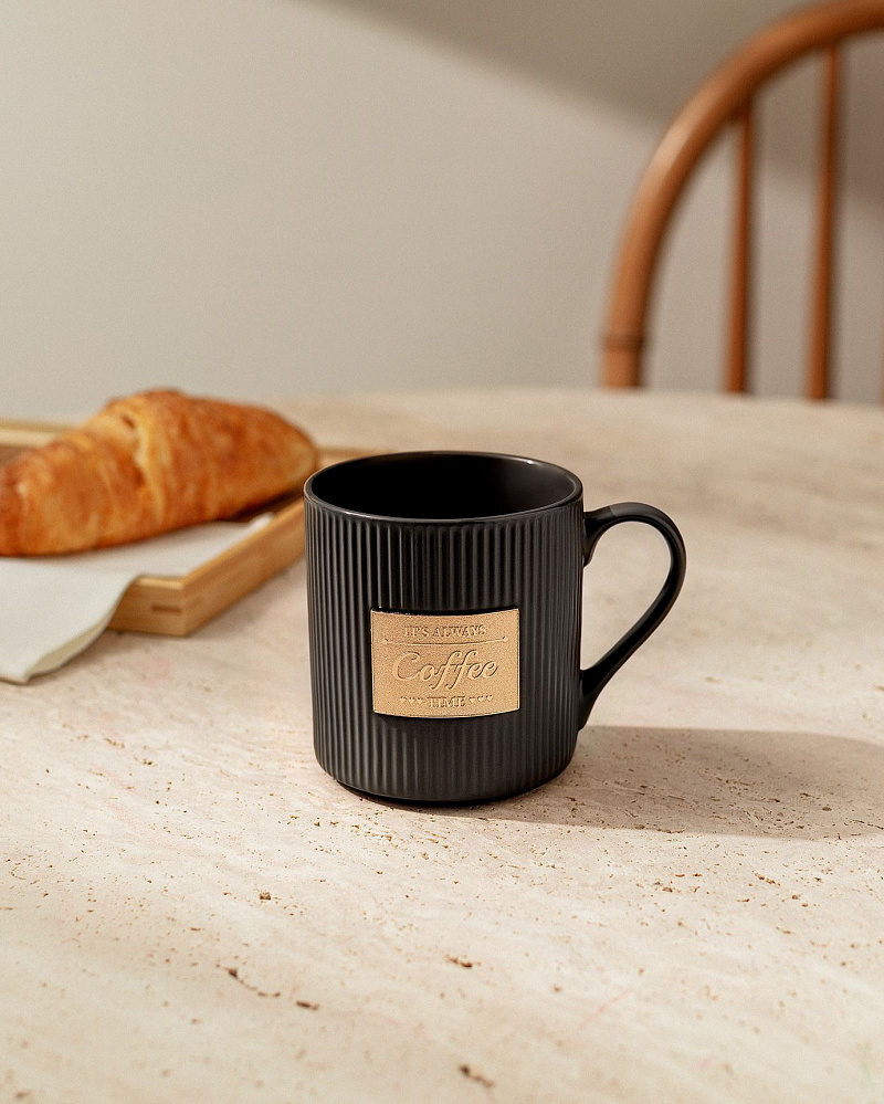 Кружка Droit 385 мл. - черная