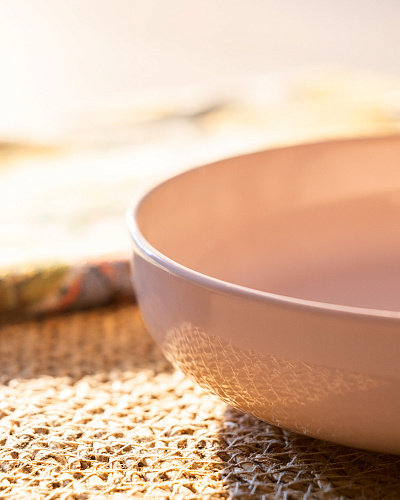 Глубокая тарелка Grasse 20 см. - розовая