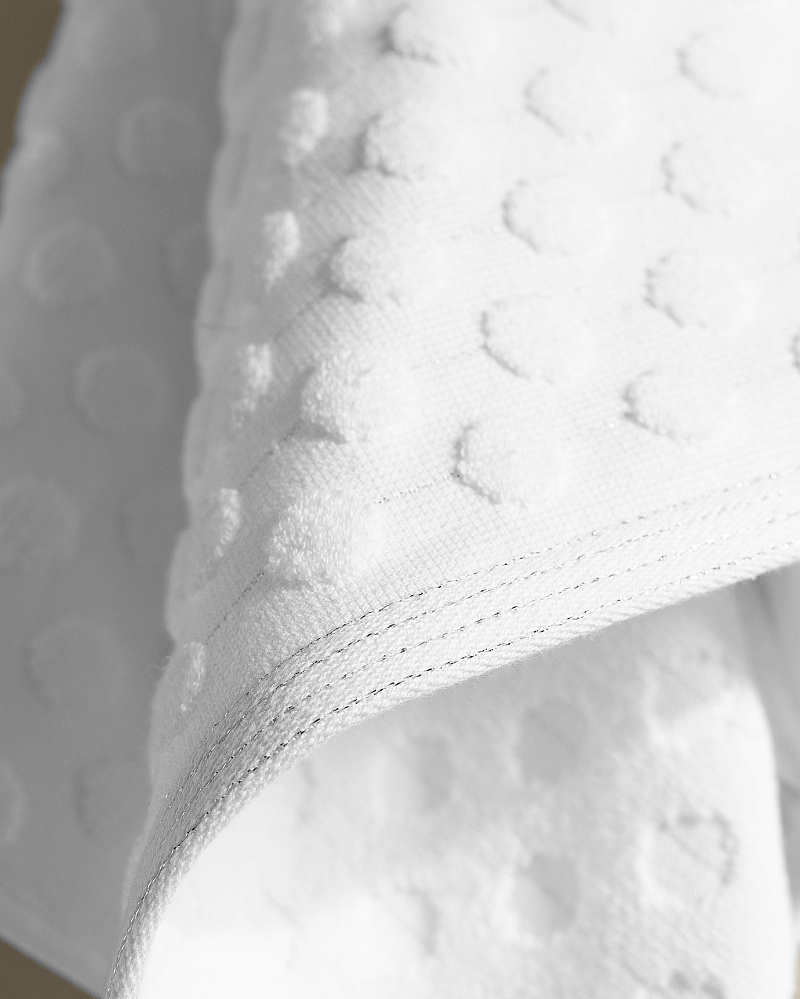 Полотенце для лица Polka Dot 50x76 см. - белое