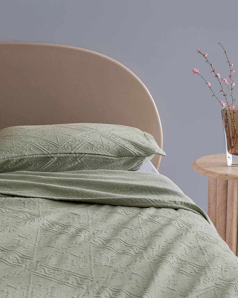 Комплект покрывало + 2 наволочки Marjolaina 230x260 см, хлопок