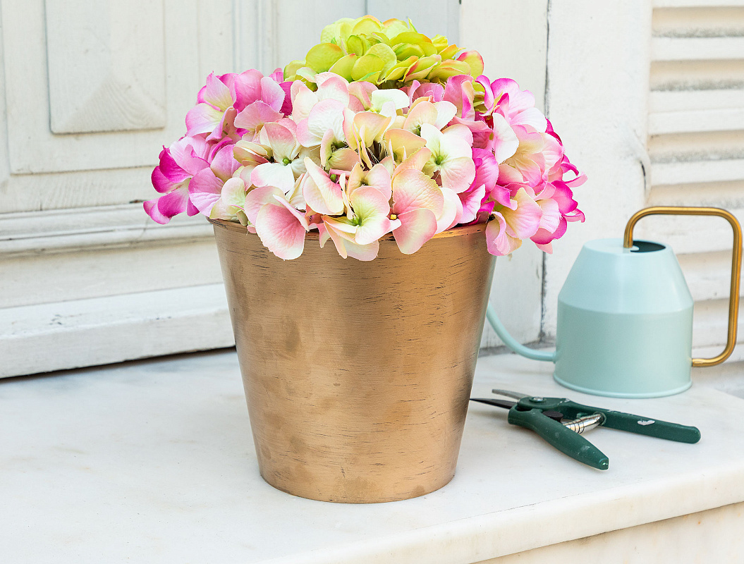 Кашпо Dior 21x21x19 см. - золотистый