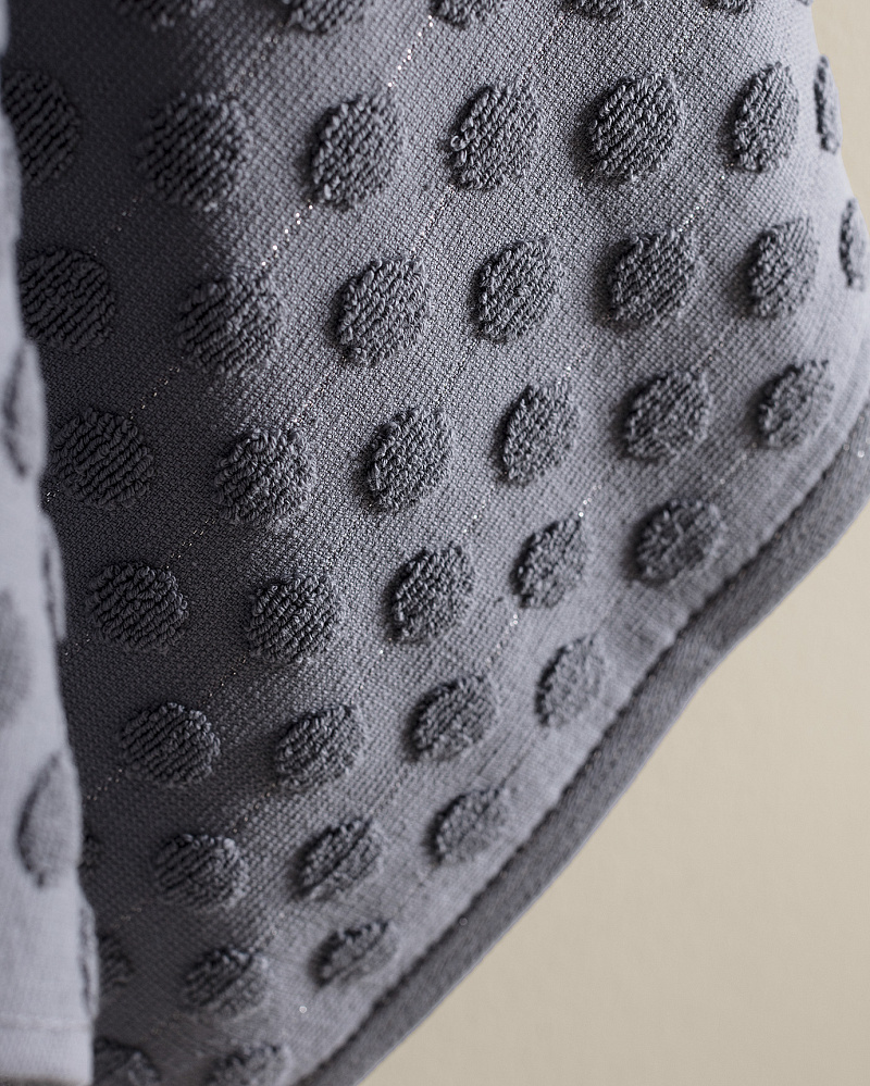 Полотенце для лица Polka Dot 50x76 см. - темно-голубое