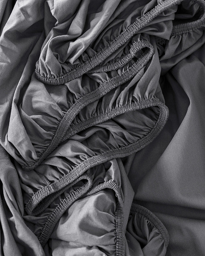 Комплект постельного белья двуспальный Manon с простыней и 2 наволочками 160x200 см, хлопок