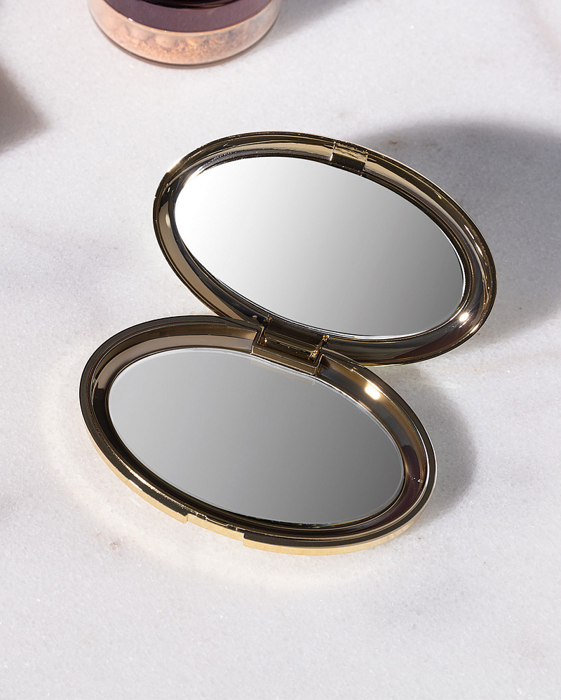 Мини-зеркало Simon 8,9x5,6x1,3 см. - золотистое