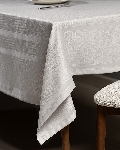 Скатерть Clarice 160x230 см. - светло-серый
