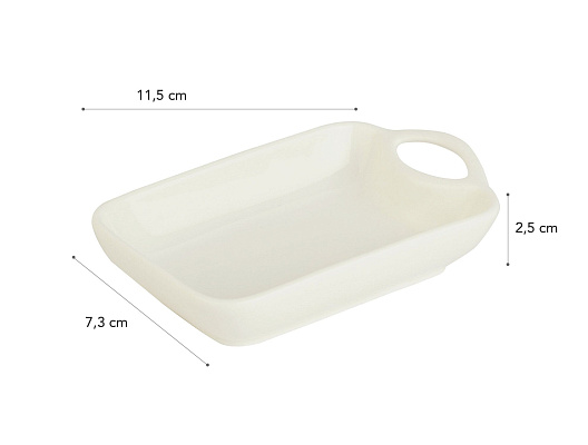 Соусница фарфоровая Petit Concept 7,3x11,5x2,5см