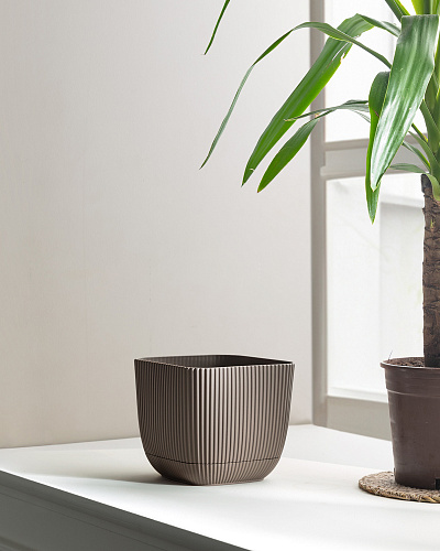 Горшок для цветов Abella 1800 мл. - коричневый