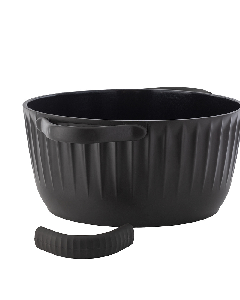 Кастрюля Freya с крышкой и силиконовыми съемными ручками 4,7л., - алюминий