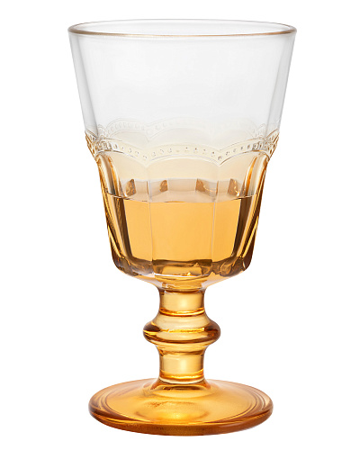 Набор бокалов для вина Perline из 4 шт., 220мл - янтарный