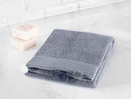 Полотенце для лица Valerie Luxury Collection 50x76 см - темно-синее