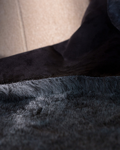 Плюшевый коврик Armend 60x90 см. - темно-серый