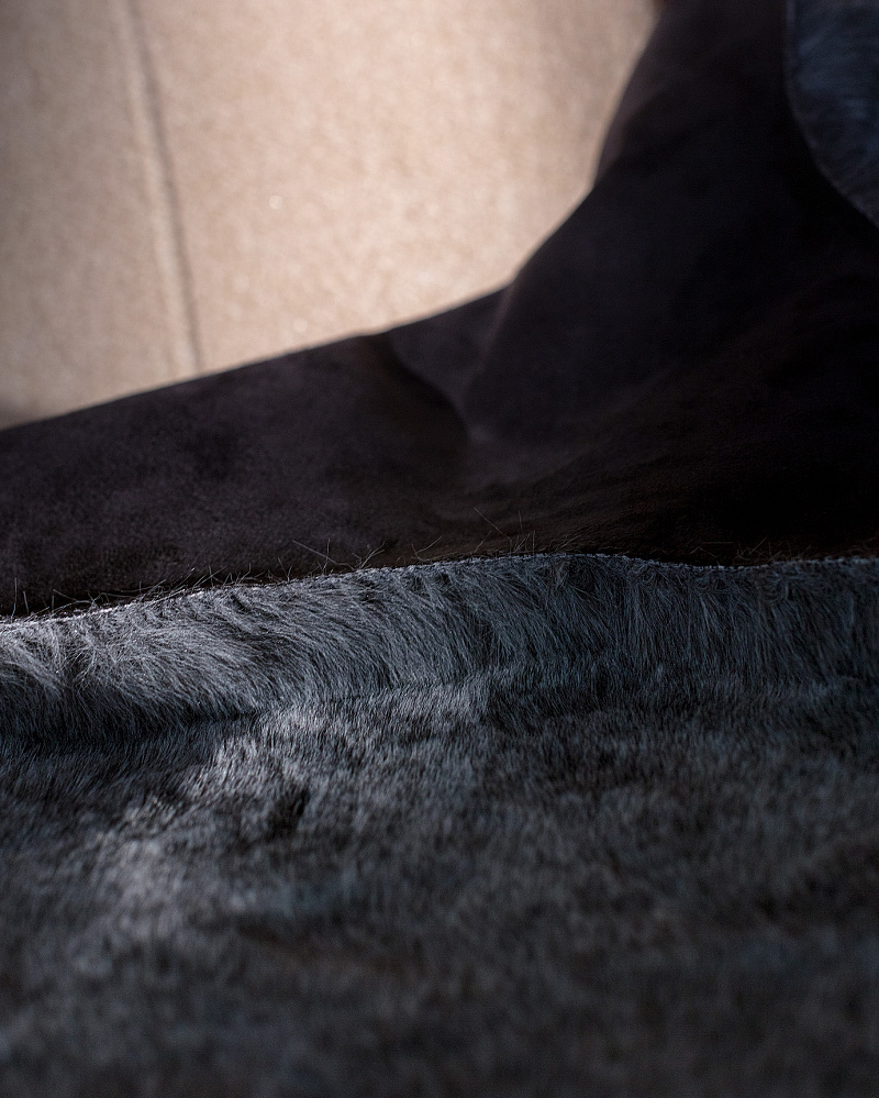 Плюшевый коврик Armend 60x90 см. - темно-серый