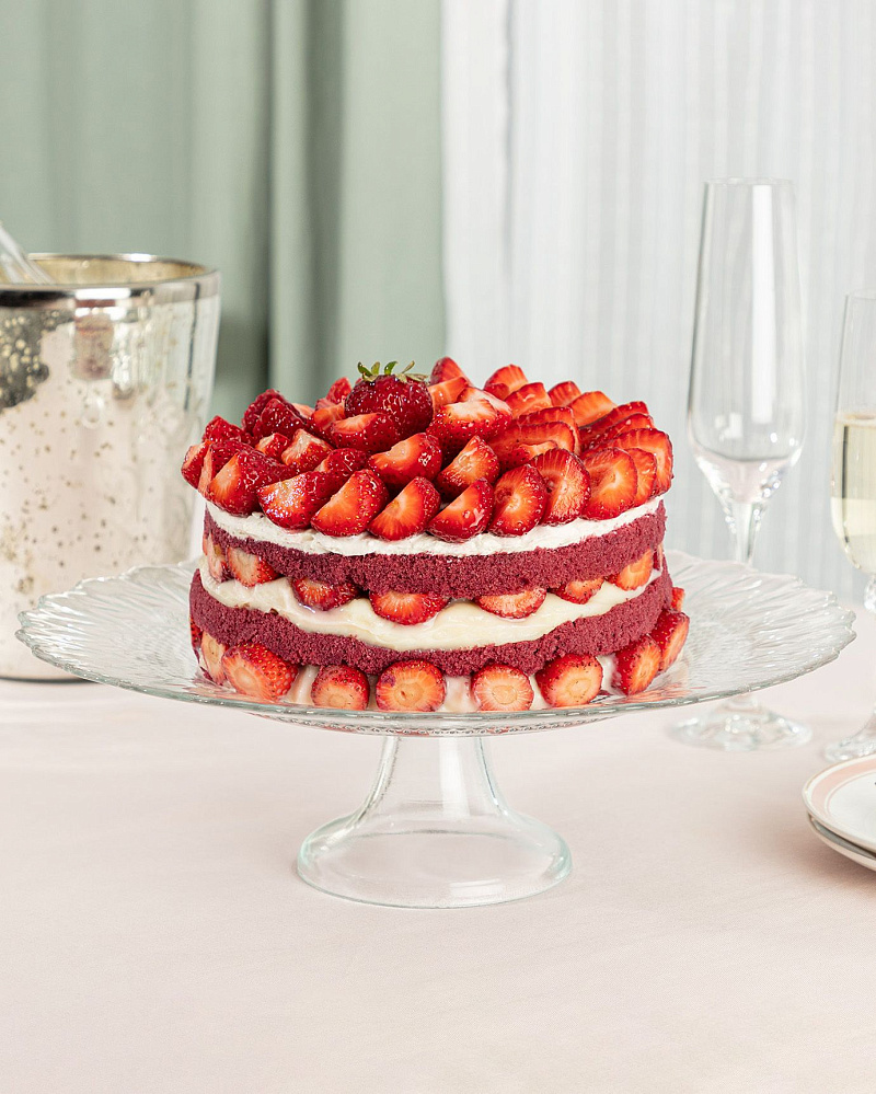 Стеклянная подставка для торта Margery 33 см