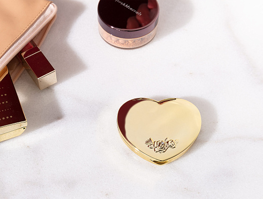 Мини-зеркало Arian 7x6x1,5 см. - золотистое