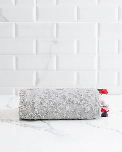 Полотенце для лица Giverny 50x70см - светло-серое