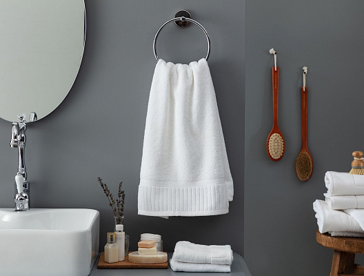 Полотенце для лица Piano 50x90 см - белое