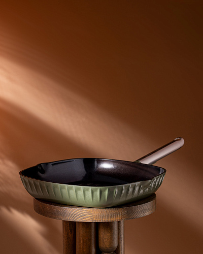 Сковорода Freya Grill 16x8 см, - алюминий