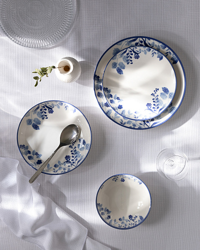 Столовый сервиз Andela из 24 предметов, - фарфор