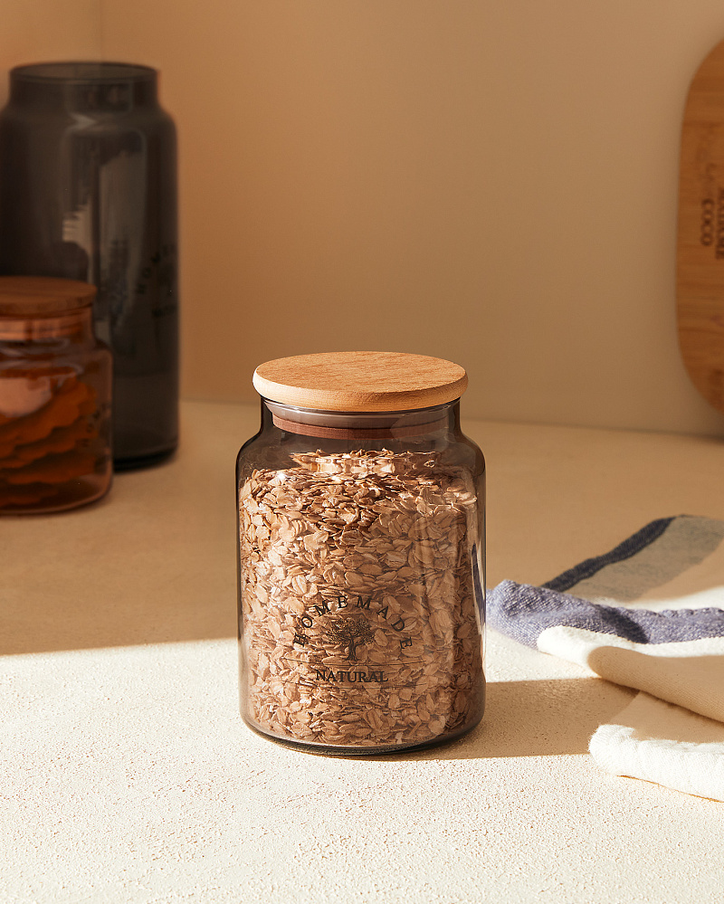 Банка Florence Colore 890 мл. - серая