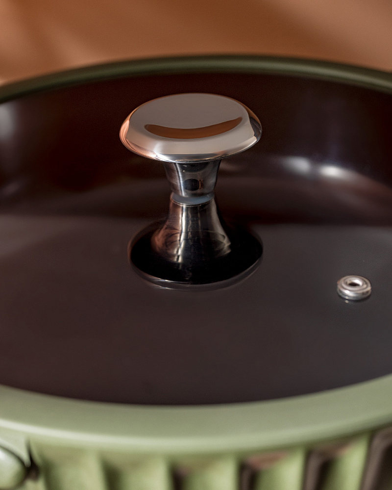 Сковорода Freya с крышкой 28x7 см, - алюминий