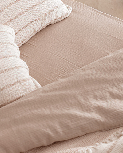 Подарочный комплект постельного белья двуспальный Marguerite с покрывалом 160x200 см, хлопок