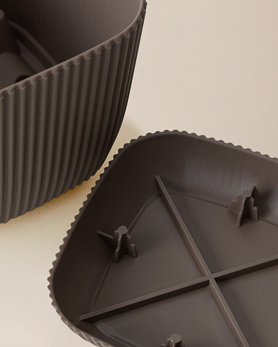 Горшок для цветов Abella 670 мл. - коричневый