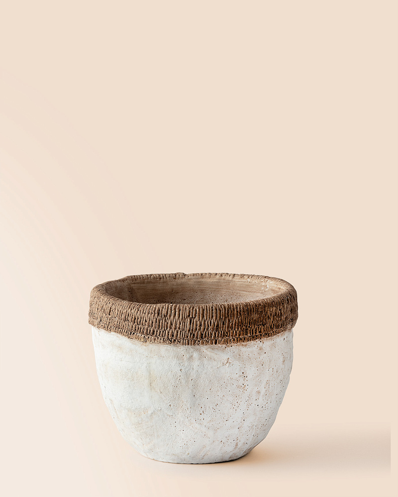 Кашпо Valerie 28,5x28,5x14,5 см. - белый / бежевый