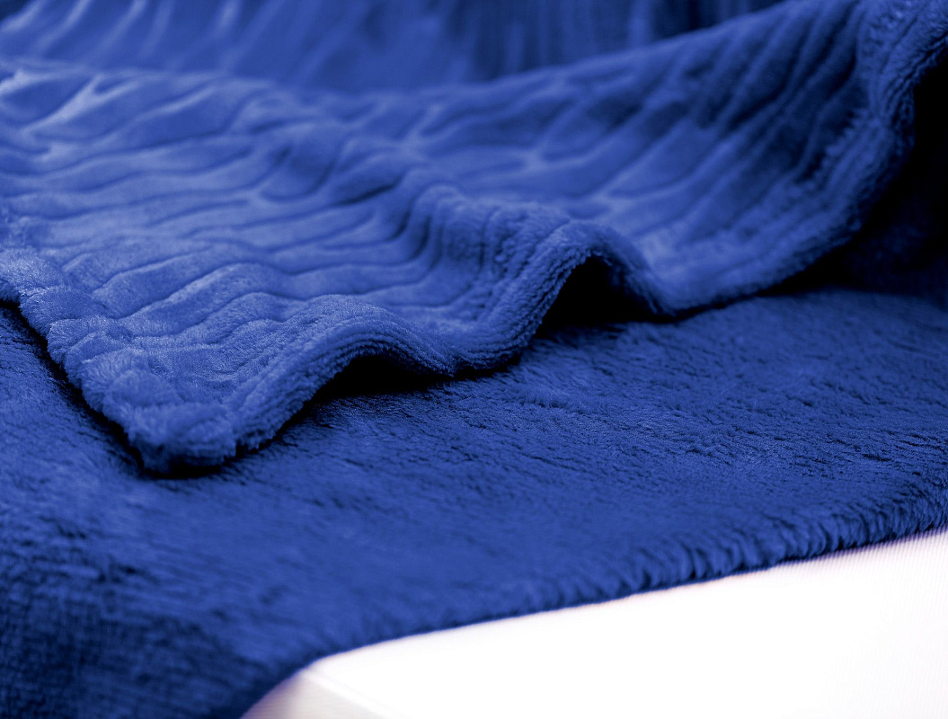 Плед Jacques Welsoft Emboss 130х170 см. - синий