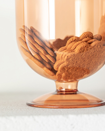 Контейнер для хранения продуктов Marion с крышкой 900 мл., 11.7x11.7x15.2 см. - янтарный