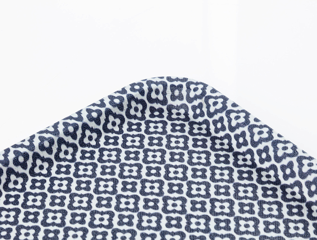 Прямоугольный поднос Rêve Bleu Tuyau 31x21x2 см. - белый / синий