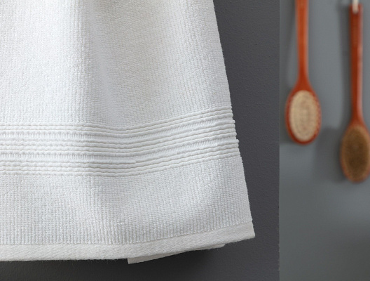 Полотенце для лица Stripe 50x90 см - белое