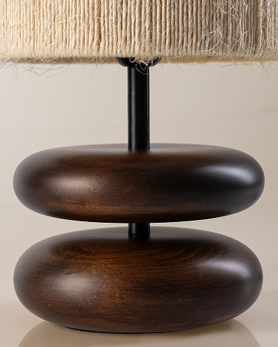 Абажур Grace 41x21x21 см. - бежевый / коричневый