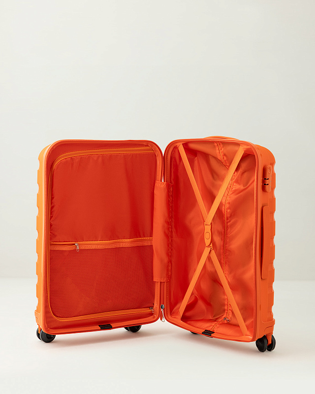 Чемодан Mer 37x23x56 см., 2,5 кг. - оранжевый