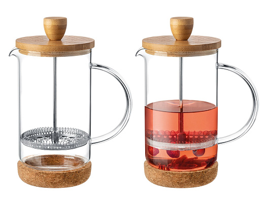 Френч-пресс Bern из боросиликатного стекла, 600мл 