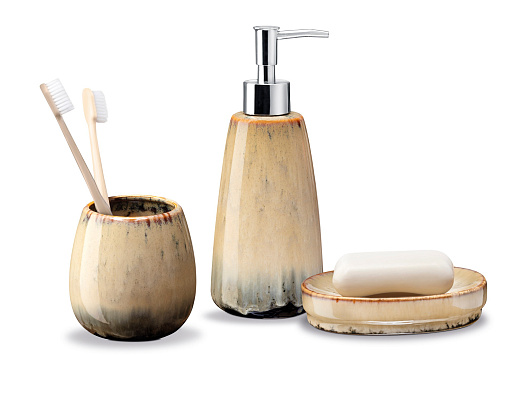 Набор для ванной комнаты Garlen из 3 шт. бежевый