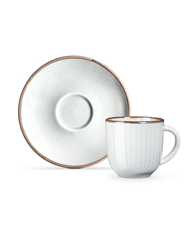 Набор кофейных чашек Hiver на 6 персон, 90 мл - серый