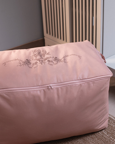 Сумка для хранения Flower 74x46x46 см. - пудровая
