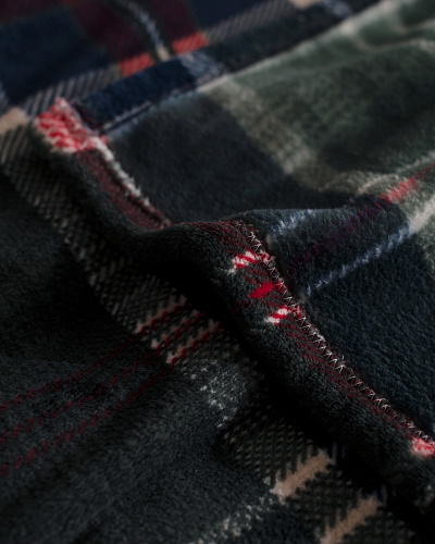 Плед Tignes Welsoft с принтом 150x220 см. - темно-зеленый